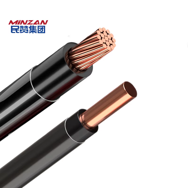PVC Nylon 7 Wire Stranded 450V 8-14 AWG Pure Copper Conductor THW TW Electric Wires Cable House Wiring Single Core Model THHN