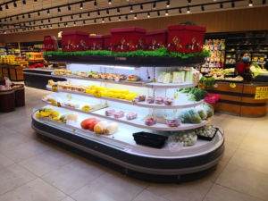Tủ Lạnh Đảo Tròn Thương Mại Siêu Thị Hiệu Suất Cao Trưng Bày Từ Xa Cho Rau Và Trái Cây - Product Image 6