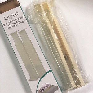 Livivo Expandable <b>Drawer</b> Dividers 2Pc Spring Loaded Plastic <b>Storage</b> Organizers For <b>Drawers</b> Neatening - Product Image 4