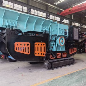 โรงงานผลิตเครื่องบดหินกรวด ทราย บดหินแบบกรวย เครื่องบดหินเคลื่อนที่แบบติดตั้งบนรถตีนตะขาบ - Product Image 2