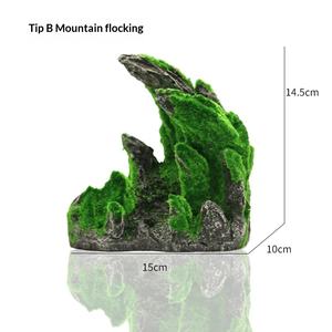 Decoración para Pecera, Rocalla Artificial, Escondite, Cueva, Simulación de Cañón, Resina, Adornos Decorativos Minimalistas, Musgo - Product Image 5
