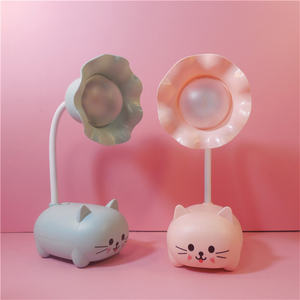 USB LED escritorio conejo luz Linda lámpara de dibujos animados USB recargable lectura protección ocular coloridas luces nocturnas para niños - Product Image 2