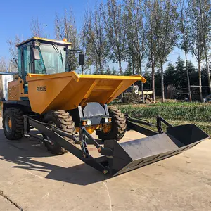 Dumper de carga automática de utilidad, volquete de sitio de 5 toneladas, camión todoterreno, volquete de granja pequeña diésel 4x4 a la venta con motor EPA opcional