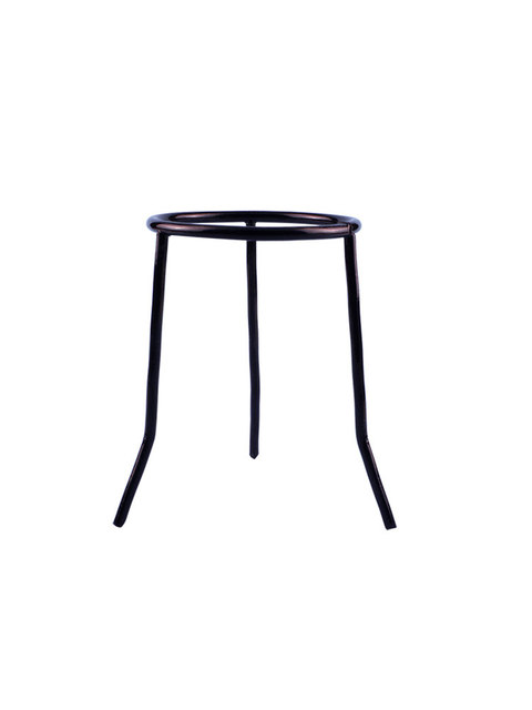 Black Metal Laboratory Tripod Stand 150mm Height for Bunsen Burner Support Chemistry Lab Equipment School Science Teaching Aid