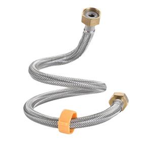 Manguera de entrada trenzada de acero inoxidable 304 de 1/2 pulgada, flexible para calentador de agua fría y caliente, longitud personalizable de 30, 40, 50, 60, 80, 100 cm - Product Image 3