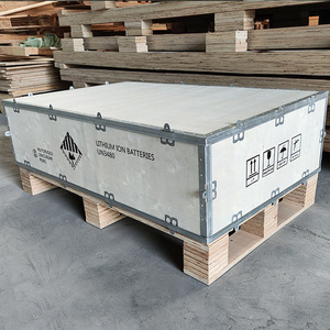 ลังไม้ซินฟู่ 500x500x500 มม. แบบหนาพิเศษเสริมเหล็กพร้อมสายรัดเหล็กสำหรับบรรจุภัณฑ์ส่งออก - Product Image 2