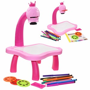Proyector Led para niños, juguetes de mesa de dibujo artístico, tablero de pintura para niños, escritorio, manualidades, aprendizaje educativo, herramientas de pintura, juguete para niña - Product Image 4
