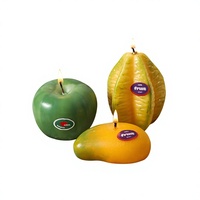 Bougie parfumée en forme de fruit, bougie d'aromathérapie, bougie artisanale en cire de soja, coffret cadeau pour la décoration de la maison, les fêtes