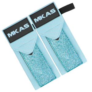 MKAS En gros Sangles de musculation à paillettes bleues pour la sécurité en fitness, Coussin de squat, Bande de maintien du poignet, Sangles de <span class=keywords><strong>cheville</strong></span> - Product Image 2