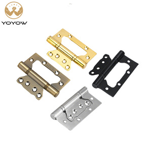 Charnière de porte papillon en fer de 4 pouces, finition or brossé, roulement à billes 2BB, épaisseur renforcée de 2,5 mm, quincaillerie pour porte en bois - Product Image 4