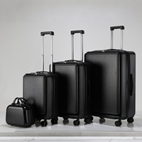 Nouvel arrivage : Ensemble de 3 valises à ouverture frontale en ABS+PC avec port de chargement USB et roues silencieuses pour voyage