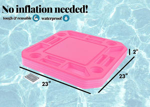 Plateau <span class=keywords><strong>de</strong></span> <span class=keywords><strong>jeu</strong></span> flottant carré rose <span class=keywords><strong>Tapis</strong></span> <span class=keywords><strong>de</strong></span> table <span class=keywords><strong>de</strong></span> <span class=keywords><strong>poker</strong></span> durable <span class=keywords><strong>Tapis</strong></span> <span class=keywords><strong>de</strong></span> <span class=keywords><strong>poker</strong></span> <span class=keywords><strong>de</strong></span> fête <span class=keywords><strong>de</strong></span> piscine non pneumatique <span class=keywords><strong>avec</strong></span> porte-boissons - Product Image 3