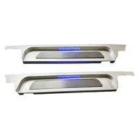 HY Hyundai Custin 1-2 Décoration Intérieure : Plaque de Protection de Marchepied LED en Alliage d'Aluminium pour Porte Coulissante Arrière, Éclairage de Bienvenue