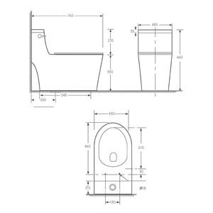 <span class=keywords><strong>WC</strong></span> monobloc de haute qualité d'usine, toilettes en céramique émaillée monobloc - Product Image 3