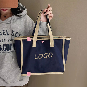 Thời trang Cá nhân hoá biểu tượng tùy chỉnh mua sắm thêu bông vải Tote Túi - Product Image 2