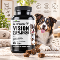 Comprimés à croquer pour la vision des chiens : Lutéine, Zéaxanthine, Vitamines, Antioxydants, Huile de poisson 2,5g/unité – Bouteilles pour toutes les étapes de vie