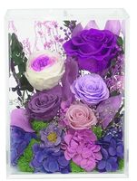 Fleurs éternelles, rose éternelle dans un cadre en acrylique, parfait pour la décoration de la maison, maman, épouse, petite amie pour un cadeau de fête des mères
