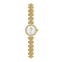 Jam Tangan Wanita BS Bee Sister FA1738 Dial Kecil Vintage Emas Stainless Steel Sport Tahan Air 3BAR Mewah Quartz Pointer