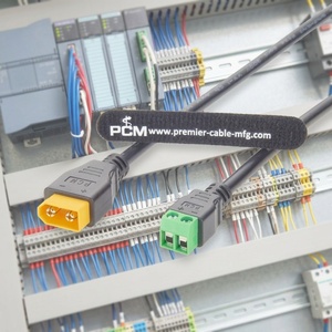 كابل Amass XT60 ذكر إلى طرف توصيل لولبي بمسافة 5.0 مم، سلك طاقة عالي التيار 18AWG لأنظمة الطائرات بدون طيار والـ LED والروبوتات والبطاريات - Product Image 1