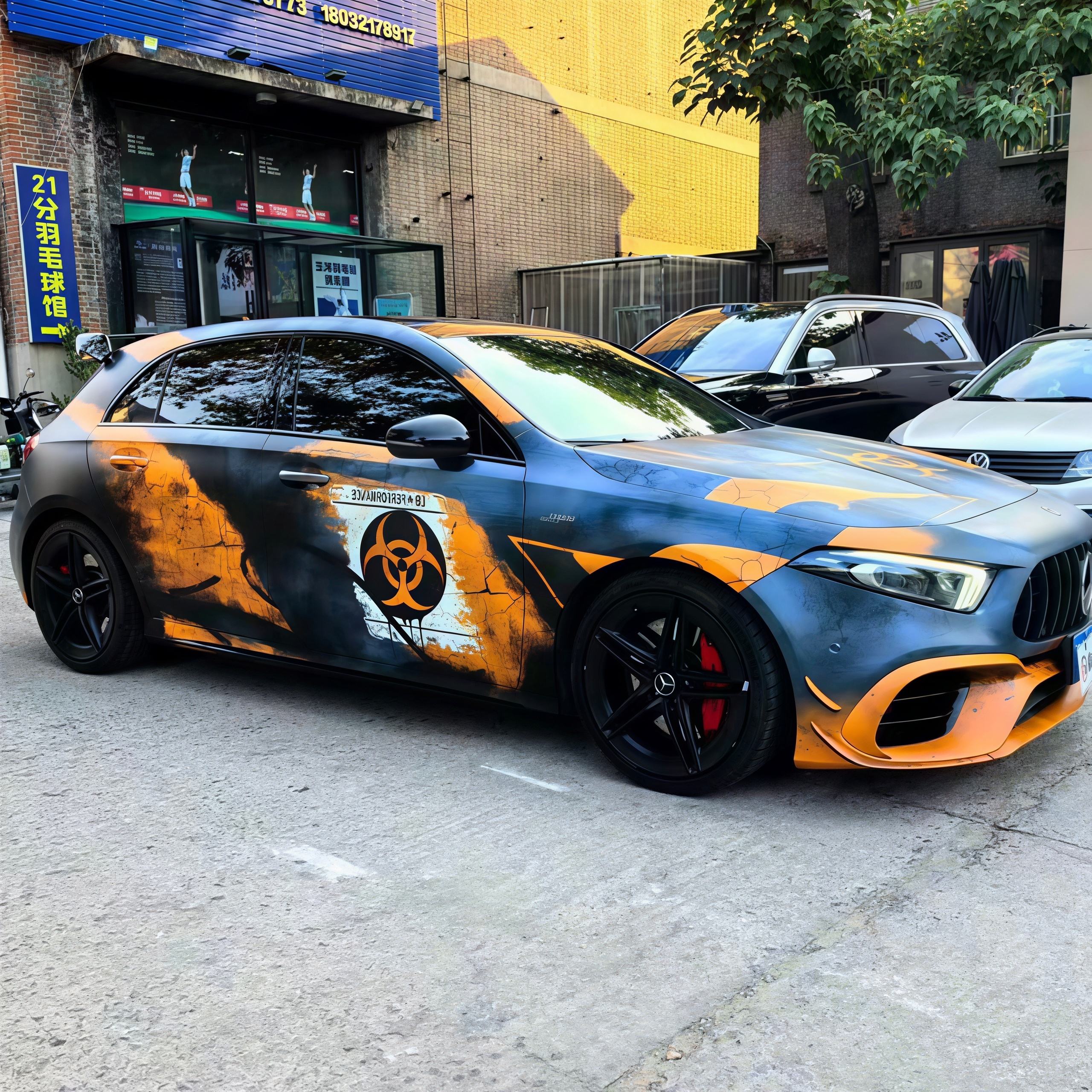 Resident Evil-themed car wrap