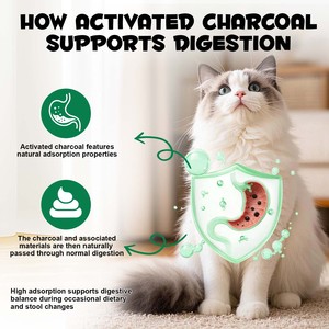 Oimmal Soins de Santé pour Animaux Naturel Végétalien 60ml Gel de <span class=keywords><strong>Charbon</strong></span> <span class=keywords><strong>Actif</strong></span> à Haute Adsorption pour Chiens et Chats Soutien Digestif Gel Oral - Product Image 3
