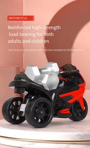 Mini Motocicleta Eléctrica de Tres Ruedas para Niños, con Luces LED y Música, Juguete de Auto a Batería, Triciclo de Plástico - Product Image 3