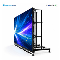 Layar LED Video Wall Outdoor 500x500mm Kabinet Die Casting Raksasa Tahan Air P2.6 P2.97 P3.9 Layar LED Sewa Panggung