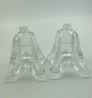 Vente en gros Bouteille de parfum vide de luxe en verre Tour Eiffel 30ml Bouteille de parfum en forme de Tour Eiffel