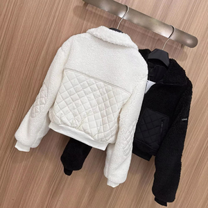 Giacca Invernale da <span class=keywords><strong>Donna</strong></span> Stile <span class=keywords><strong>Vintage</strong></span> Corta per Autunno, Collo Alto, Spessa e Calda, Sportiva Casual, Tinta, per Grossisti Online - Product Image 4