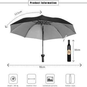 Promotional Modern Manual Five-folding 190T Nylon Stainless Steel Ribs Travel Custom Logo <b>Umbrella</b> Wholesale Bulk OEM - Product Image 4