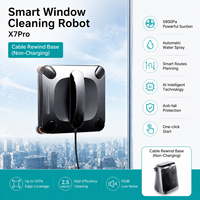 X7PRO, робот для протирания окон, базовая станция, бесщеточный двигатель, Управление приложениями-Электрический бытовой Автоматический робот для очистки окон