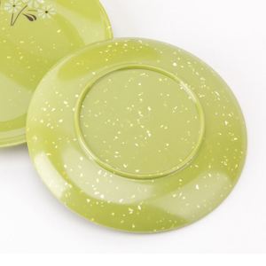 Assiette en porcelaine A5 Miamine verte, motif fleur de souci, pour la maison, en plastique, collection automne - Product Image 3