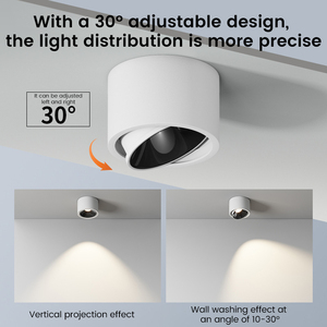 Projecteur LED 5W/7W/10W/12W/ Lumière descendante pour couloir, angle réglable, type plafond, salon, projecteur domestique - Product Image 6