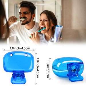 Travel Head Covers Protector Cap Brush <b>Case</b> Protective Portable Plastic Clip for Household - Product Image 2