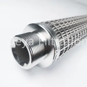 Hot sell reusable stainless steel polymer pleated candle filter for spinning machine spare parts