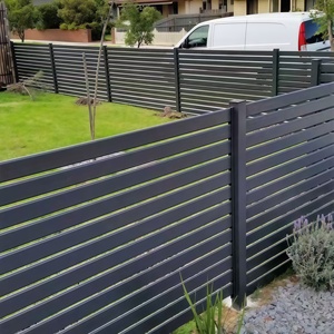Paneles de Cerca de Aluminio Personalizados, Horizontales, de Lujo, para Privacidad en el Jardín, con Revestimiento en Polvo, Paneles de Cerca de Aluminio para Exteriores - Product Image 4