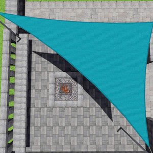 Voiles d'ombrage en HDPE rectangulaires 3x3M-5x5M, auvents de jardin, anti-UV, stabilisés, respirants, voiles d'ombrage pour l'extérieur - Product Image 4