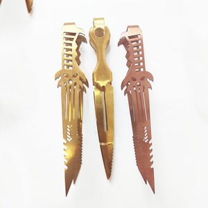 Pinze per Narghilè in Acciaio Inossidabile Oro e Oro Rosa, Accessori per Fumo Shisha, Vendita all'Ingrosso - Product Image 5