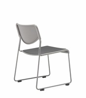 Bureau compact pour le télétravail, design traditionnel, chaise de conférence empilable en tissu