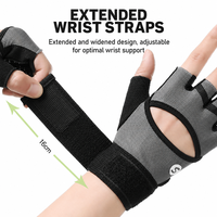 Gants de fitness demi-doigts de haute qualité avec support de poignet, respirants, pour l'entraînement en salle de sport et le cyclisme
