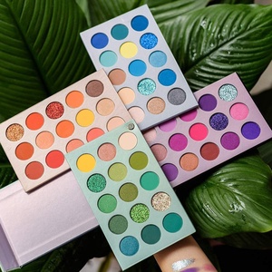 Paleta de Sombras de Ojos al por Mayor para Uso Profesional en Fiestas, de Larga Duración, con Pigmentos Mate y Brillantes, Tonos Neutros Cálidos, con Espejo - Product Image 3