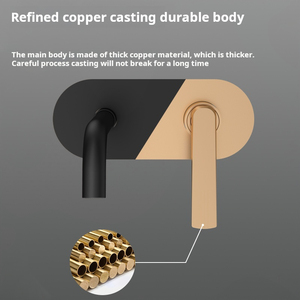 Nero cromato <span class=keywords><strong>lavabo</strong></span> <span class=keywords><strong>a</strong></span> leva singola In ottone, rubinetto da bagno, <span class=keywords><strong>a</strong></span> parete, <span class=keywords><strong>a</strong></span> scomparsa, per <span class=keywords><strong>lavabo</strong></span> - Product Image 5