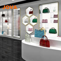 Boutique Handbag Store Intérieur Design personnalisé Armoire de présentation murale arrière en MDF