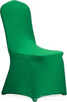 Housse de chaise en soie de lait en gros, couleurs variées, housse de chaise élastique pour banquet, fête, décoration de chaise de mariage