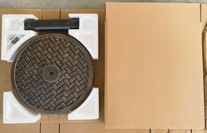 Support <span class=keywords><strong>de</strong></span> parapluie robuste 12kg Design Floral rond finition Bronze Base <span class=keywords><strong>de</strong></span> <span class=keywords><strong>Parasol</strong></span> <span class=keywords><strong>de</strong></span> jardin <span class=keywords><strong>en</strong></span> <span class=keywords><strong>fonte</strong></span> - Product Image 6