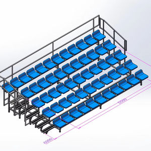 Sièges de stade de football en plein air, gradins de terrain de soccer, bancs d'tribunes, chaises de gradins, sièges de tribunes de stade - Product Image 1
