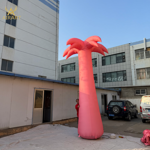 Palmera Inflable Rosa para Entrada de Discoteca, Globo de Cocotero con Tamaño Personalizado para Decoración de Fiestas de Carnaval y Festivales de Música - Product Image 3