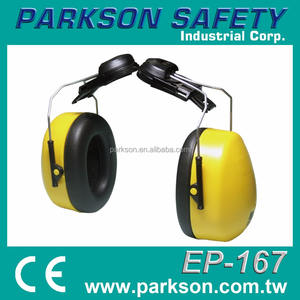 Protège-oreilles pliables réutilisables en PVC de type casque EP-167 NRR 22dB SNR 25.9dB CE ANSI pour la protection auditive sur les chantiers - Product Image 3