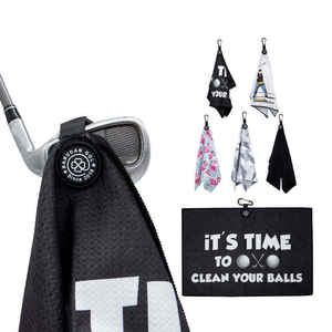 Serviette de golf Signature Series à texture gaufrée, artisanat haut de gamme, matière microfibre pour les tournois professionnels - Product Image 1