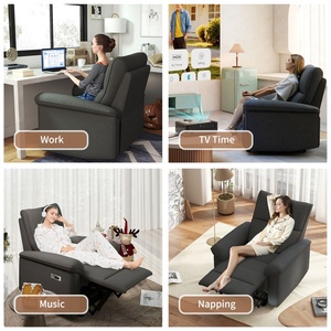 Canapé inclinable en cuir moderne de luxe, multifonctionnel, intelligent et électrique, pour la maison, le bureau ou les hôtels - Product Image 6